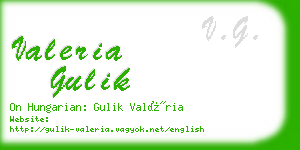 valeria gulik business card